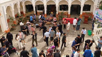 Độc đáo không gian bánh giầy tại Festival “Nghiêng say mùa Thu Bắc Hà”