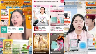 Livestream và video ngắn "chiếm sóng" trên sàn thương mại điện tử