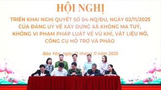 Bảo Yên xây dựng xã không ma túy, không vi phạm pháp luật về vũ khí, vật liệu nổ