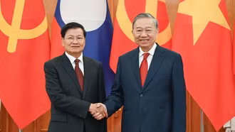 Tổng Bí thư Tô Lâm hội đàm với Tổng Bí thư, Chủ tịch nước Lào Thongloun Sisoulith