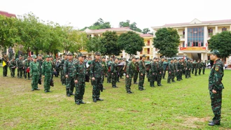 Bộ CHQS tỉnh Lào Cai luyện tập chuyển trạng thái sẵn sàng chiến đấu năm 2026