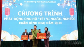 Ủy ban MTTQ Việt Nam xã Văn Bàn phát động ủng hộ “Tết vì người nghèo” Xuân Bính Ngọ 2026