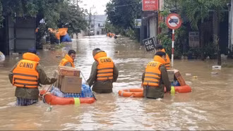 Công điện của Bộ Công an gửi Công an các đơn vị, địa phương về việc tập trung ứng phó lũ