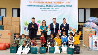 BIDV khánh thành Điểm trường Sín Chải - Trường Mầm non xã Trịnh Tường