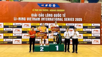 Việt Nam giành một giải nhất tại Giải cầu lông quốc tế Li-ning Vietnam International Series 2025
