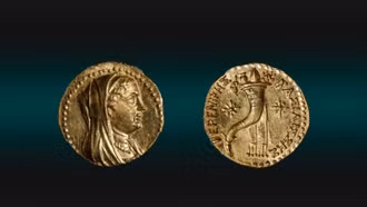 Israel phát hiện đồng tiền vàng 2.200 năm tuổi khắc hình Nữ hoàng Hy Lạp Berenice