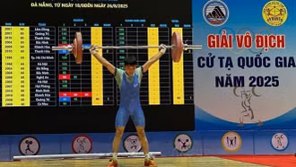 Khai mạc Giải Vô địch Cử tạ Quốc gia năm 2025