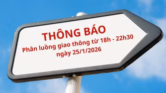 Phân luồng giao thông phục vụ Chương trình nghệ thuật đặc biệt tối 25/1