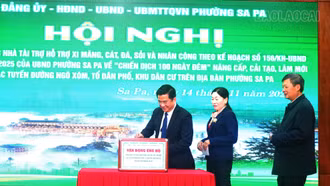 Sa Pa tiếp nhận hơn 1,8 tỷ đồng ủng hộ hỗ trợ “Chiến dịch 100 ngày đêm”