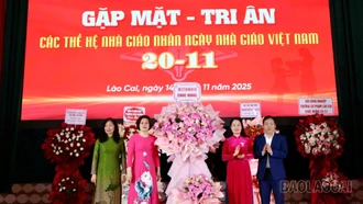 Phân hiệu Đại học Thái Nguyên tại Lào Cai tổ chức gặp mặt, tri ân các thế hệ nhà giáo