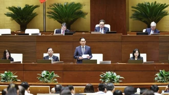 Ngày 14/11, Quốc hội nghe Chủ tịch nước trình bày Tờ trình đề nghị phê chuẩn Hiệp định đối ngoại