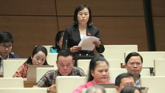 Đại biểu Quốc hội tỉnh Lào Cai phát biểu tại nghị trường về phát triển kinh tế - xã hội