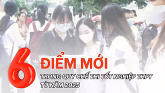 [Infographic] Những điểm mới trong kỳ thi tốt nghiệp THPT năm 2025