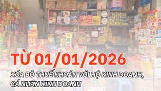 Xóa bỏ thuế khoán với hộ kinh doanh, cá nhân kinh doanh từ 01/01/2026