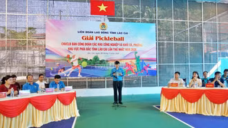 Khai mạc Giải Pickleball công nhân, viên chức, lao động năm 2026 khu vực phía Bắc tỉnh Lào Cai