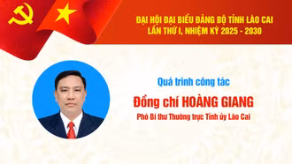 Quá trình công tác của đồng chí Hoàng Giang - Phó Bí thư Thường trực Tỉnh ủy Lào Cai khóa I, nhiệm kỳ 2025 - 2030