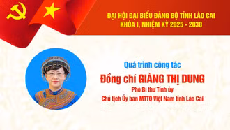 Quá trình công tác của đồng chí Giàng Thị Dung - Phó Bí thư Tỉnh ủy, Chủ tịch Ủy ban Mặt trận Tổ quốc Việt Nam tỉnh Lào Cai 