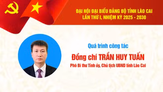 Quá trình công tác của đồng chí Trần Huy Tuấn - Phó Bí thư Tỉnh ủy, Chủ tịch UBND tỉnh Lào Cai 