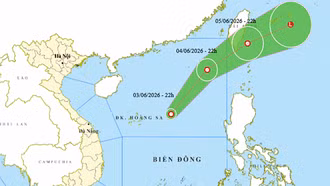 Xuất hiện áp thấp nhiệt đới đầu tiên trong năm 2026 trên Biển Đông