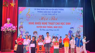 Bảo Thắng: Tổ chức hội thi “Năng khiếu nghệ thuật” học sinh năm 2025