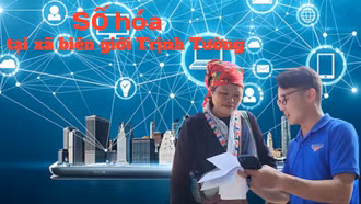 Số hóa tại xã biên giới Trịnh Tường
