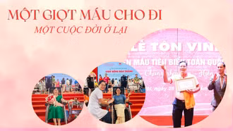 Một giọt máu cho đi, một cuộc đời ở lại