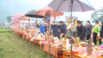 Hội xuân trên cánh đồng Tòng Xành, xã Cốc San