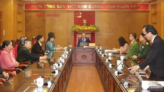 Phường Cam Đường tổ chức hội nghị tiếp xúc, đối thoại với chức sắc, chức việc các tôn giáo