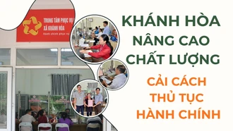 Khánh Hòa nâng cao chất lượng cải cách thủ tục hành chính