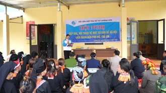 Dự án 8 tạo điểm tựa để phụ nữ, trẻ em lên tiếng 