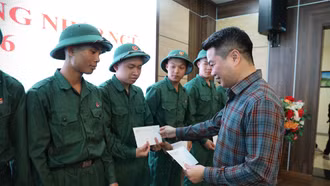 Nhiều hoạt động động viên, tiễn tân binh lên đường nhập ngũ
