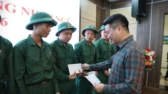 Nhiều hoạt động động viên, tiễn tân binh lên đường nhập ngũ