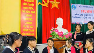 Trên 800 lượt người tham gia các hoạt động truyền thông Dự án 8 tại xã Nậm Xé