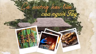 Cá nướng hai lửa của người Tày