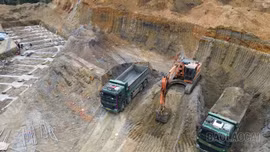Khẩn trương san nền, triển khai thi công Trường Phổ thông nội trú Tiểu học và THCS Bản Vược