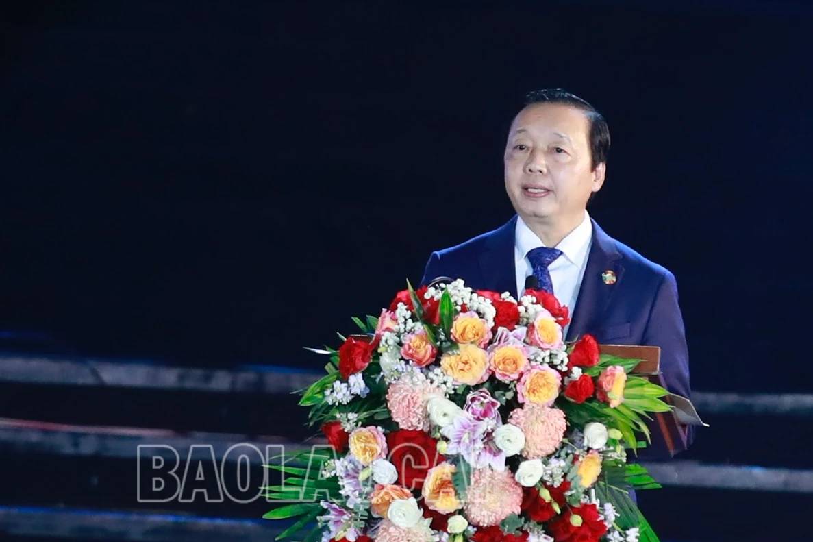 Phó Thủ tướng Trần Hồng Hà phát biểu tại Lễ kỷ niệm.