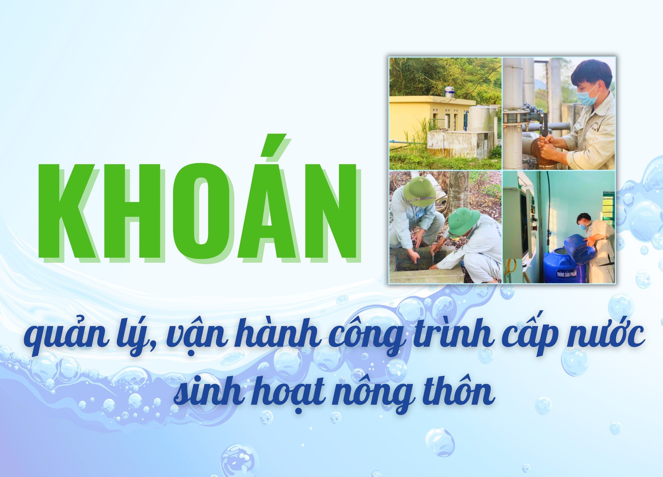 Khoán quản lý, vận hành công trình cấp nước sinh hoạt nông thôn