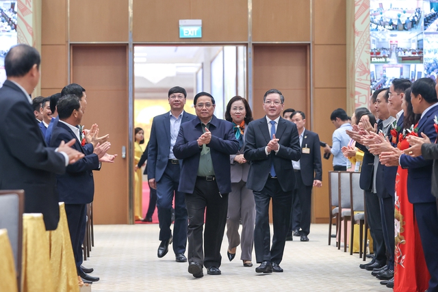 Thủ tướng Chính phủ Phạm Minh Chính dự hội nghị đối thoại với nông dân. Ảnh: Chinhphu.vn img8851-17039210086351209118749-1-7255.jpg