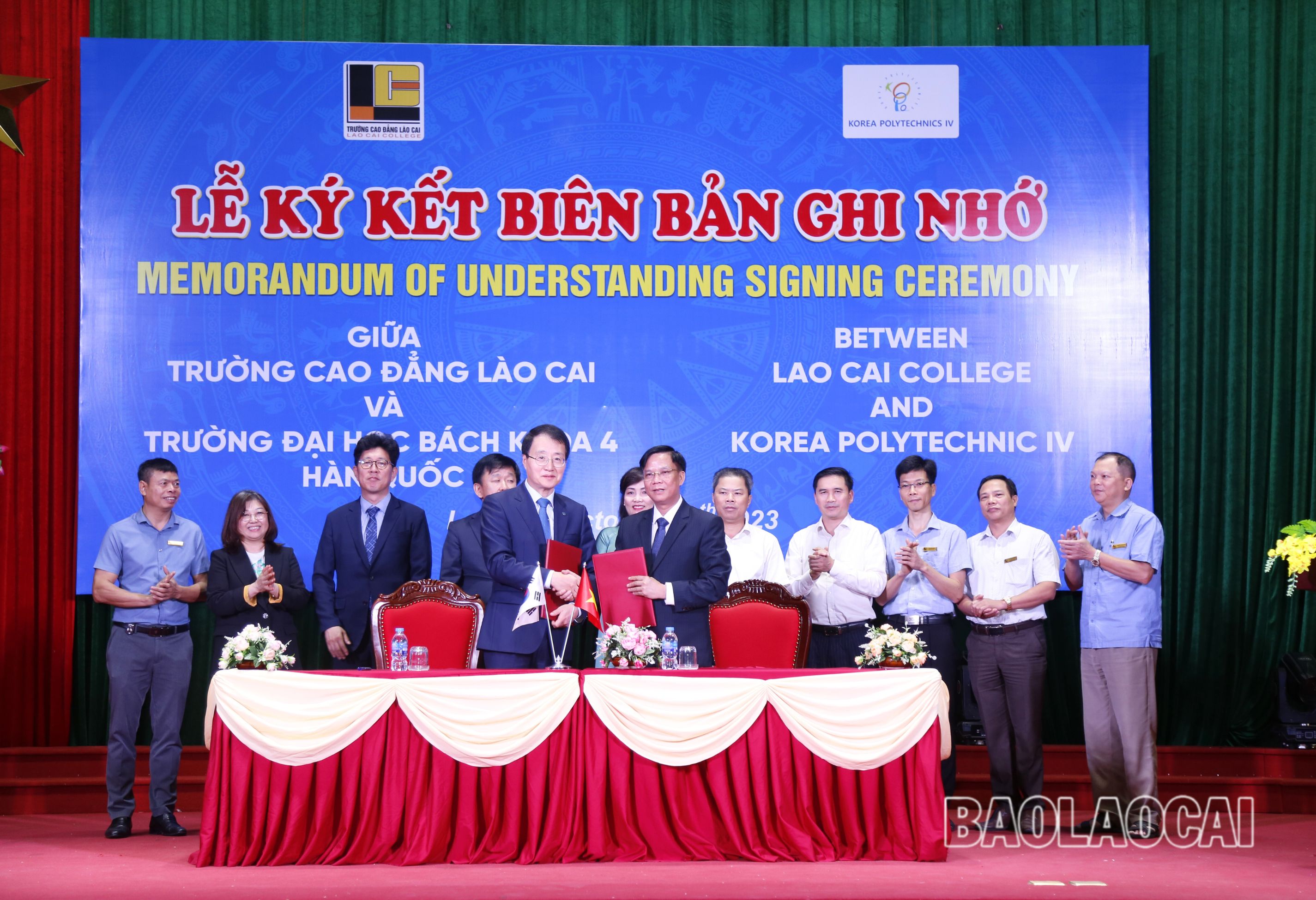 Trường Cao đẳng Lào Cai và Trường Đại học Bách khoa Hàn Quốc 4 ký kết Biên bản ghi nhớ về hợp tác đào tạo nghề theo chuẩn quốc tế. 5.jpg