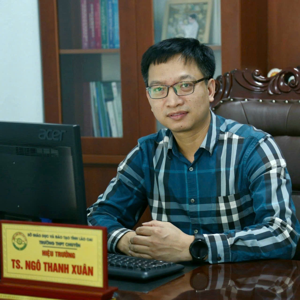 Thầy giáo Ngô Thanh Xuân, Hiệu trưởng Trường THPT Chuyên Lào Cai. 0A88D57B-186C-4EFB-A96C-27A8EA5E03AD.jpeg