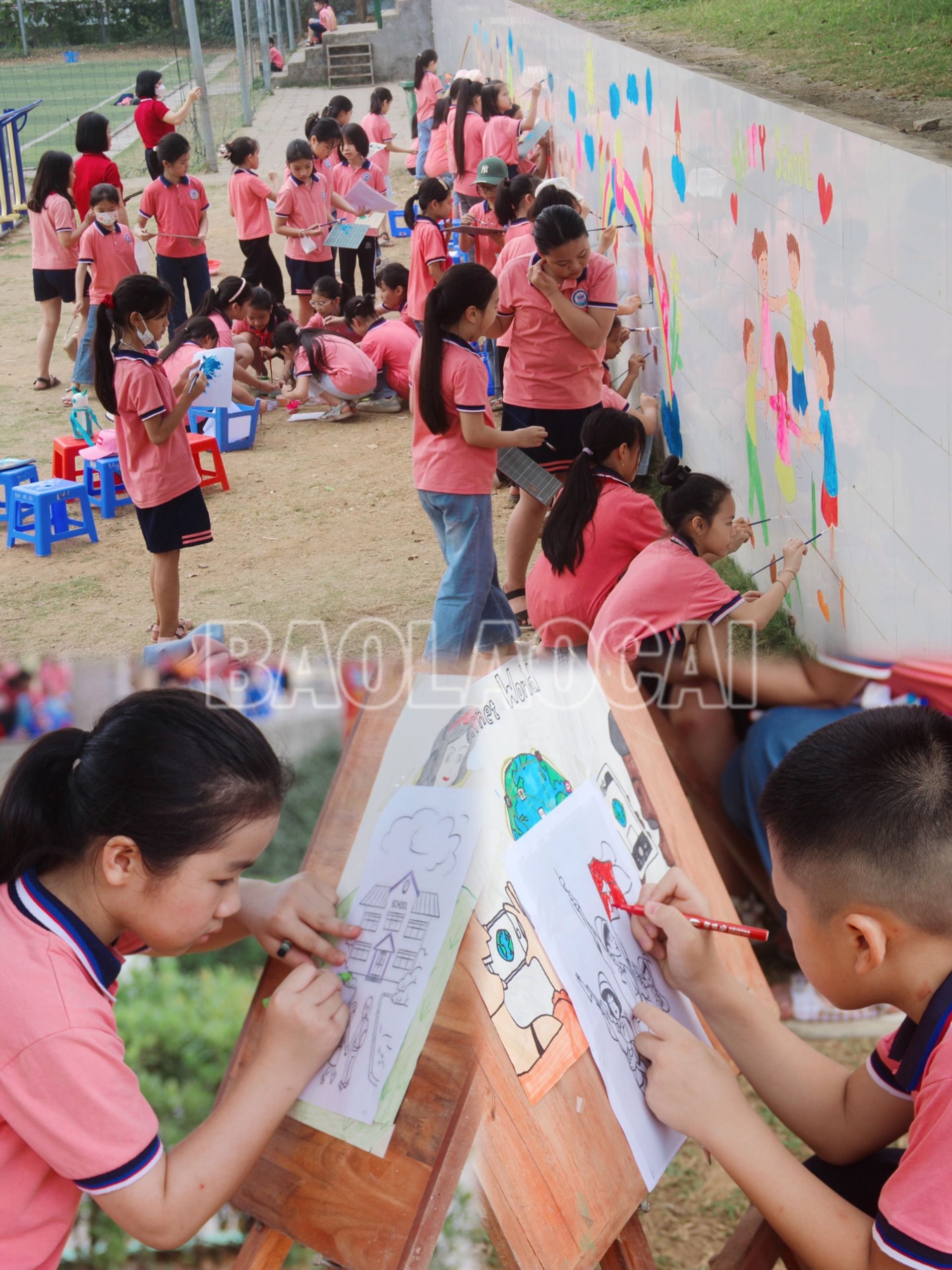 Thi vẽ tranh tường chủ đề “Em vẽ bức tranh quê hương”. z4276674773851_5b5a8ff648672733da62f1699fa11fb4.jpg