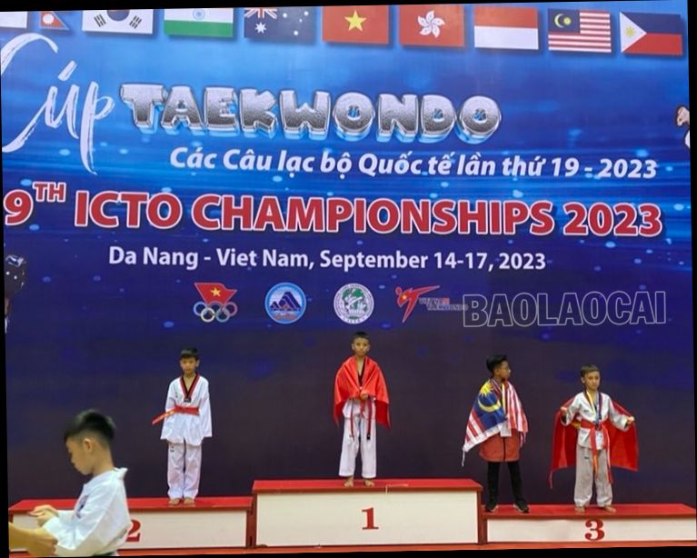 Em Sần Lâm Duyên và em Phạm Thành Long giành Huy chương Vàng Giải Taekwondo các câu lạc bộ quốc tế ICTO năm 2023. 223030b9864953170a587.jpg