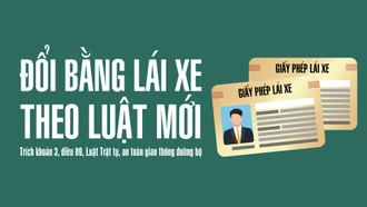 [Infographic] Đổi bằng lái xe theo luật mới