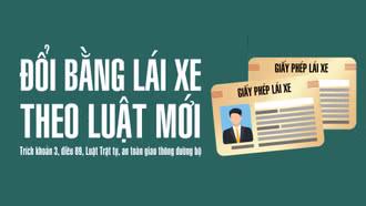 [Infographic] Đổi bằng lái xe theo luật mới