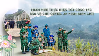 Tham mưu thực hiện tốt công tác bảo vệ chủ quyền, an ninh biên giới