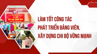 Làm tốt công tác phát triển đảng viên, xây dựng chi bộ vững mạnh