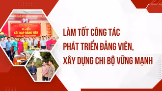 Làm tốt công tác phát triển đảng viên, xây dựng chi bộ vững mạnh