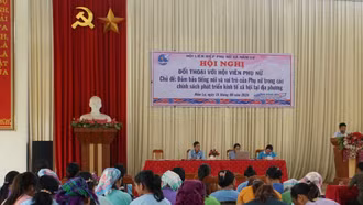 Hội Phụ nữ xã Nấm Lư tổ chức Hội nghị đối thoại chính sách với hội viên phụ nữ