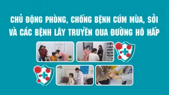 [Infographic] Chủ động phòng, chống bệnh cúm mùa, sởi và các bệnh lây truyền qua đường hô hấp