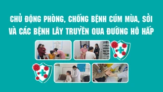 [Infographic] Chủ động phòng, chống bệnh cúm mùa, sởi và các bệnh lây truyền qua đường hô hấp